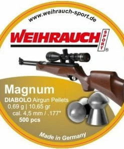 Weihrauch Magnum 10.65gr .177 4.51mm 500pc Air Rifle Pellets