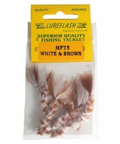 Lureflash Marabou Fly Tail -Glasgow Angling marabou fly tail white brown