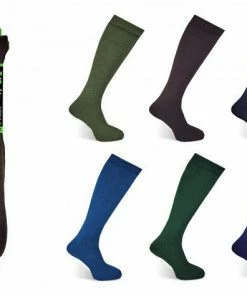 Dennett Mens Welly Socks Sz 7-12 Assorted Colours