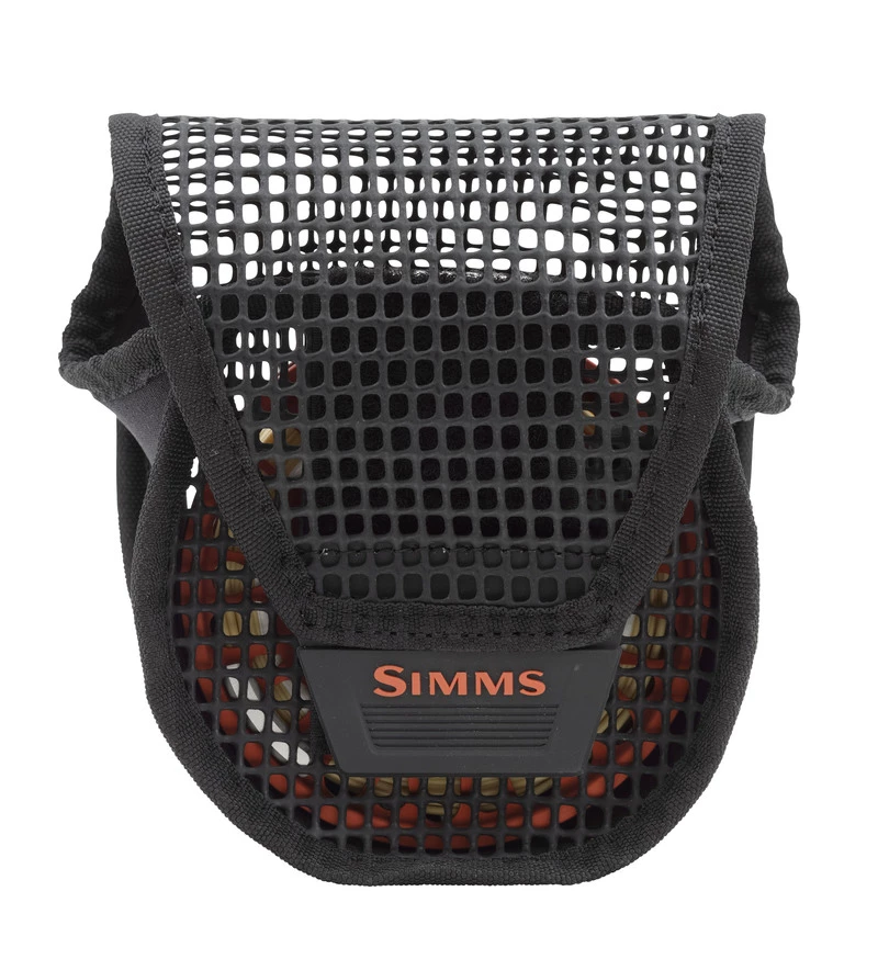 Simms Mesh Reel Pouch Black 1 Simms Mesh Reel Pouch Black