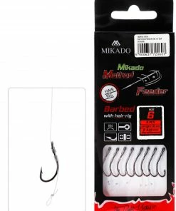 Mikado Method Feeder Rig - With Hair - Barbed 8pc