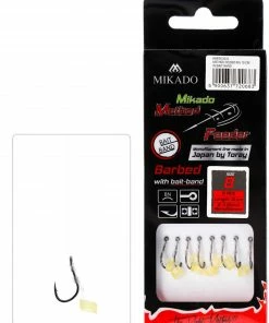 Mikado Method Feeder Rig - With Rubber - Barbed 8pc