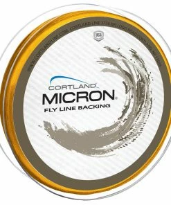 Cortland Micron Backing 100yd-250yd Spools -Glasgow Angling micron backing 100yd 250yd spools orange