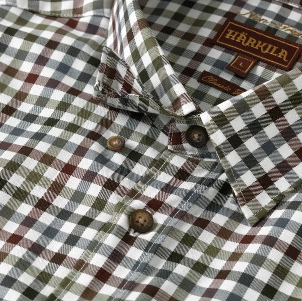 Harkila Milford Shirt Burgundy Check 2 Harkila Milford Shirt Burgundy Check - Image 2