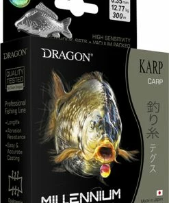Dragon Lures Millenium Monofilament Carp Dark Brown