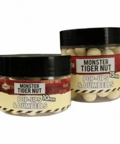 Dynamite Baits Monster Tigernut Fluro White Pop-ups & Dumbells