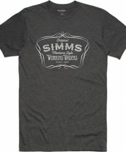 Simms Montana Style T-Shirt Charcoal
