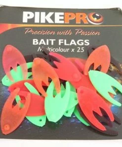 PikePro Multi-Coloured Bait Flags 25pc