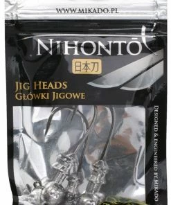 Mikado Nihonto Jig Head 3pc -Glasgow Angling nihonto jig heads packet