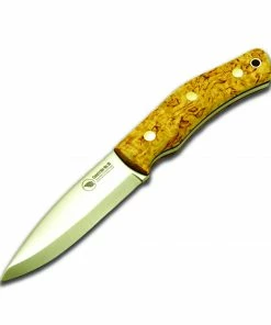 Casstrom No10 Swedish Forest Sheath Knife Curly Birch Handle (10cm K720 Carbon Blade)