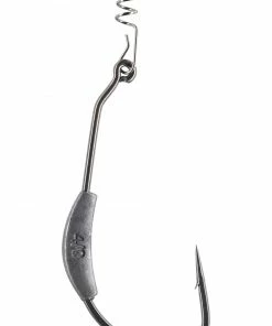 Mikado Offset Weedless Worm Hook With Screw Weighted