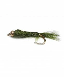 Stillwater Olive Montana Nymph Gold Bead - 1 Dozen
