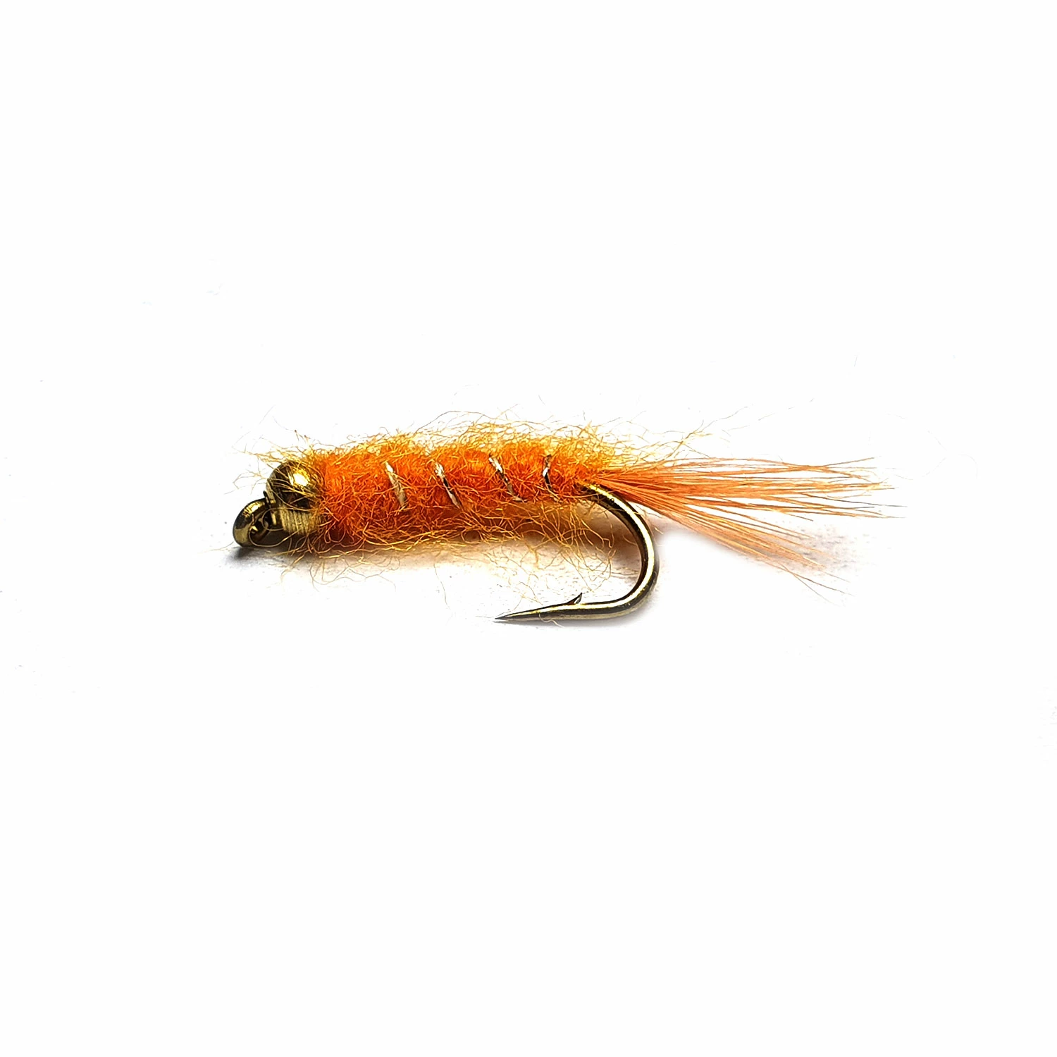 Stillwater Orange Nymph Gold Bead Fly - 1 Dozen 1 Stillwater Orange Nymph Gold Bead Fly - 1 Dozen