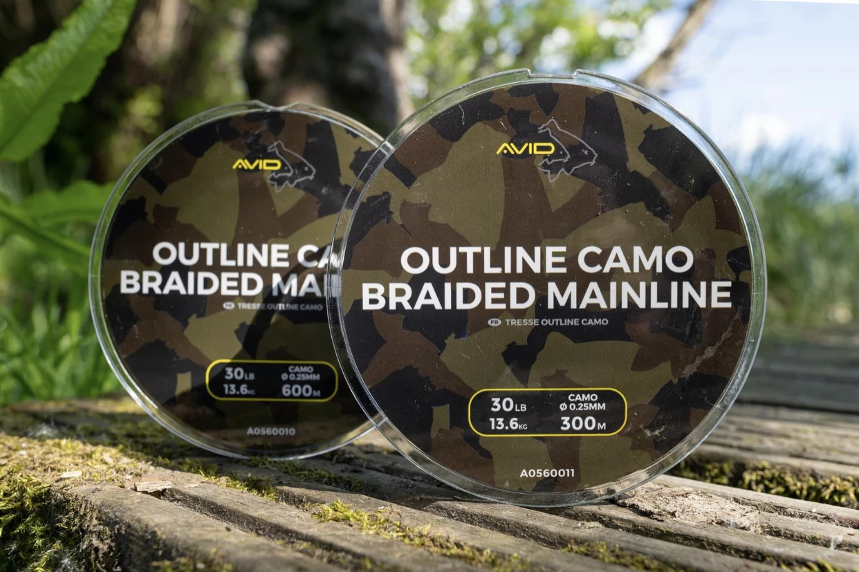 Avid Carp Outline Camo Braided Mainline 30lb 1 Avid Carp Outline Camo Braided Mainline 30lb