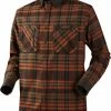Harkila Pajala Shirt Burnt Orange Check