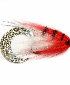 Fulling Mill Paolo's Wiggle Tail White Red 6/0