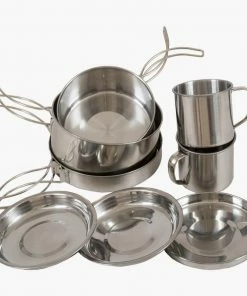 Highlander Peak Weekender Stainless Steel Cookware 7pc Set