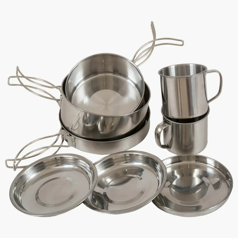 Highlander Peak Weekender Stainless Steel Cookware 7pc Set 1 Highlander Peak Weekender Stainless Steel Cookware 7pc Set