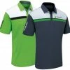 Maver Performance Stripe Polo Shirts