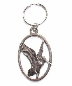 Just Fish Pewter Keyring Rising Woodcock