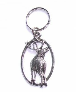 Just Fish Pewter Keyring Stag 2