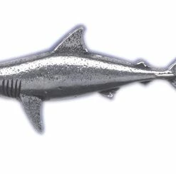Just Fish Pewter Lapel Pin Mako Shark