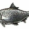 Just Fish Pewter Lapel Pin Roach
