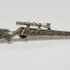 Just Fish Pewter Pin Hunting Rifle
