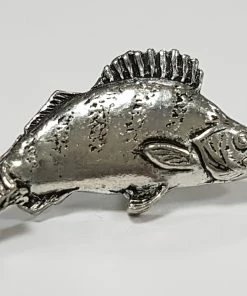 Just Fish Pewter Pin Small Perch