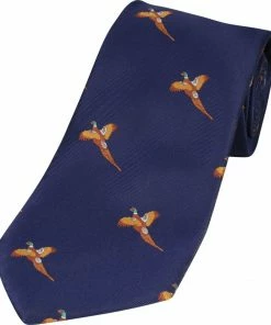 Jack Pyke Pheasant Pattern Tie 5 Jack Pyke Pheasant Pattern Tie -Glasgow Angling pheasant pattern tie navy