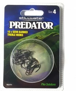Stillwater Pike Semi Barbed Trebles (10pc)