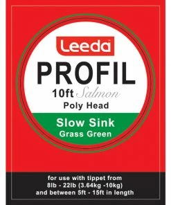 Leeda Profil Polyhead Salmon 10ft Tapered Leaders -Glasgow Angling polyhead salmon 10ft slow sink