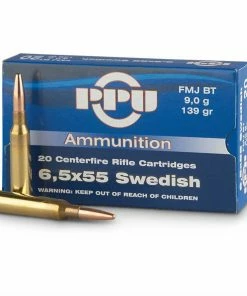 Prvi Patrizan PPU 6.5 x 55 Swe Soft Point Boat Tail 139 Gr (20 Box)