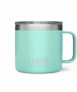 Yeti Rambler 14oz Mugs -Glasgow Angling rambler 14oz mug seafoam