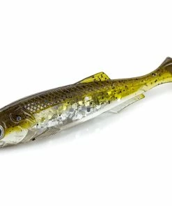 Molix Real Thing Shad 3.5in 33 Molix Real Thing Shad 3.5in -Glasgow Angling real thing shad uv brown back silver flake