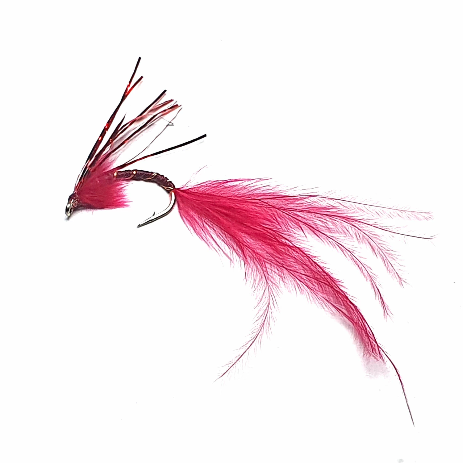 Stillwater Red Sparkle Bloodworm Size 12 - 1 Dozen 1 Stillwater Red Sparkle Bloodworm Size 12 - 1 Dozen