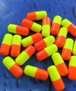 Fladen Red/Yellow Oval Pop-Ups 7 x 17mm 10pc