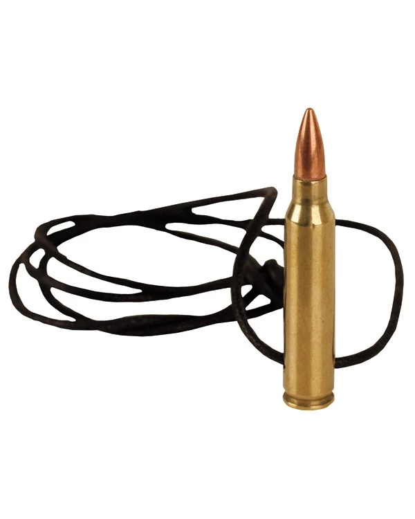 Kombat Replica .556 Nato Bullet Brass Leather Necklace 1 Kombat Replica .556 Nato Bullet Brass Leather Necklace