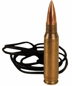 Kombat Replica 7.62 Nato Bullet Brass Leather Necklace