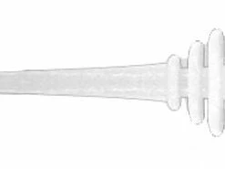 Herakles Ringo Tail 50mm 14pc -Glasgow Angling ringo tail 50mm lure black white