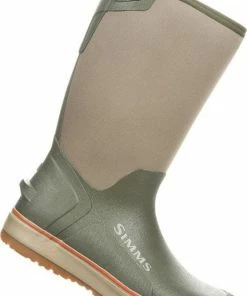 Simms Riverbank Pull-On Welly Style Boot - 14'' Loden -Glasgow Angling riverbank pull on boot 14 side