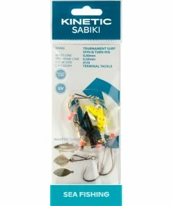 Kinetic Sabiki Tournament Surf Rig Spin & Turn #1/0 -Glasgow Angling sabiki tournament surf rig spin turn 1 0 yellow