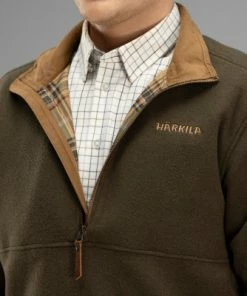 Harkila Sandhem Fleece Pullover -Glasgow Angling sandhem fleece pullover willow green a