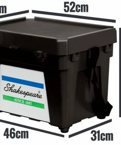 Shakespeare SKP Seatbox Complete Combo (Box, Cushion, Padded Strap, Tacklebox And 2 Trays) 21 Shakespeare SKP Seatbox Complete Combo (Box, Cushion, Padded Strap, Tacklebox And 2 Trays) -Glasgow Angling seatbox 2017 dimensions 1