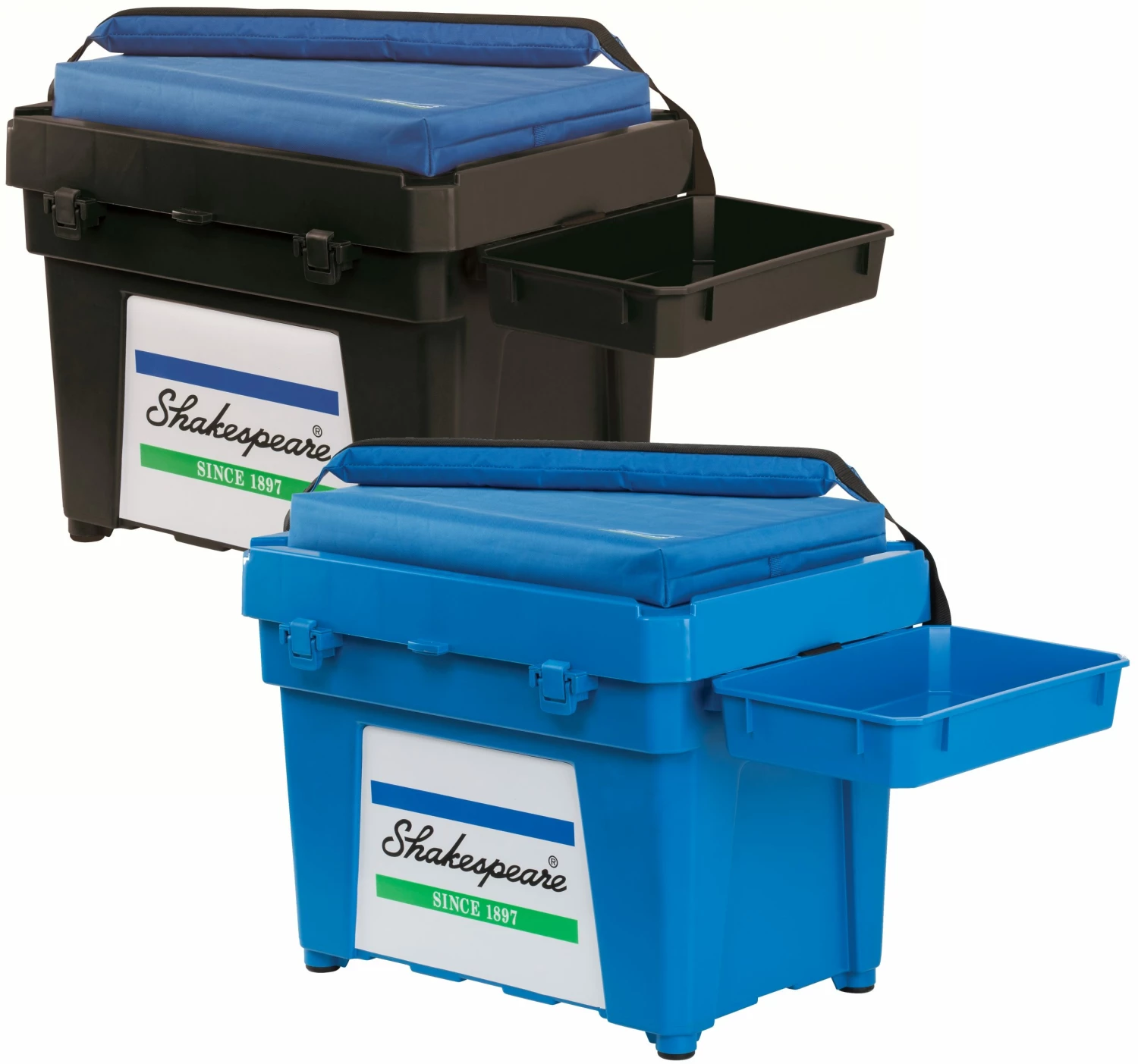 Shakespeare SKP Seatbox Complete Combo (Box, Cushion, Padded Strap, Tacklebox And 2 Trays) 1 Shakespeare SKP Seatbox Complete Combo (Box, Cushion, Padded Strap, Tacklebox And 2 Trays)