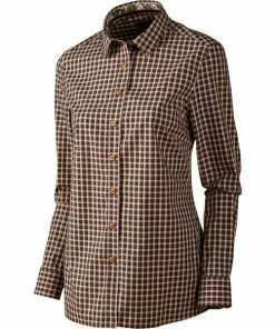 Harkila Selja Lady L/S Check Shirt Bright Port Check