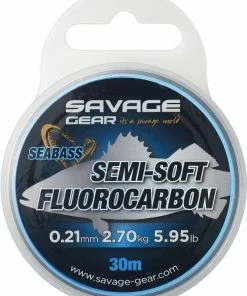 Savage Gear Semi-Soft Fluorocarbon Seabass 30m