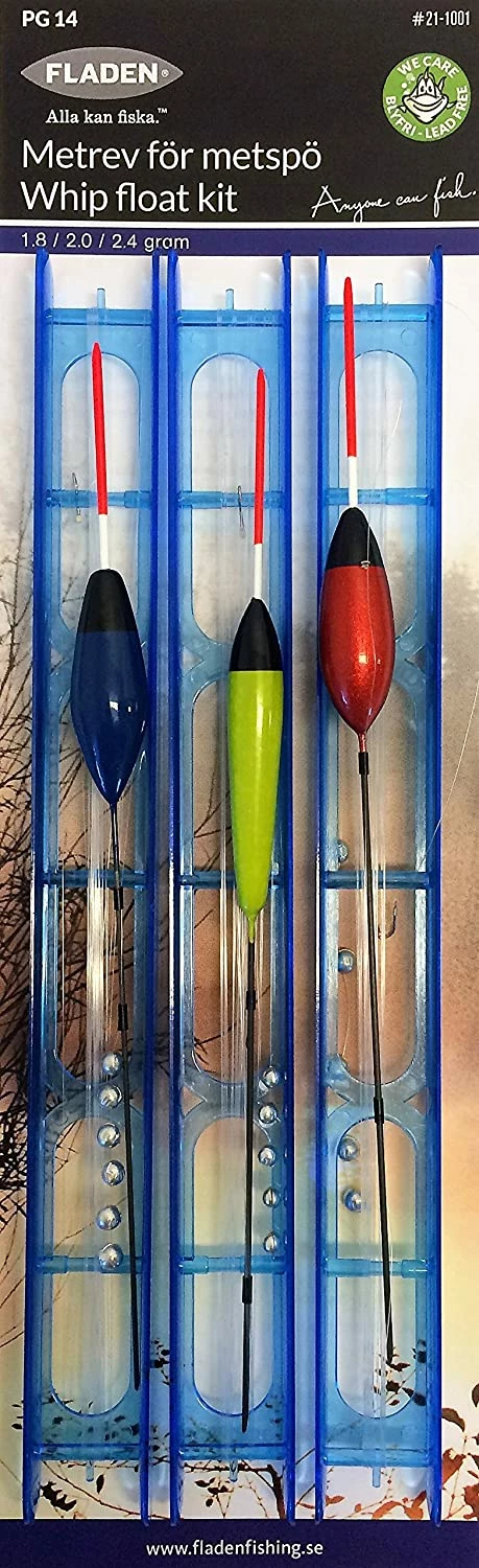 Fladen Set of 3 Whip/Pole Float Kits 1.8g/2.0g/2.4g 1 Fladen Set of 3 Whip/Pole Float Kits 1.8g/2.0g/2.4g