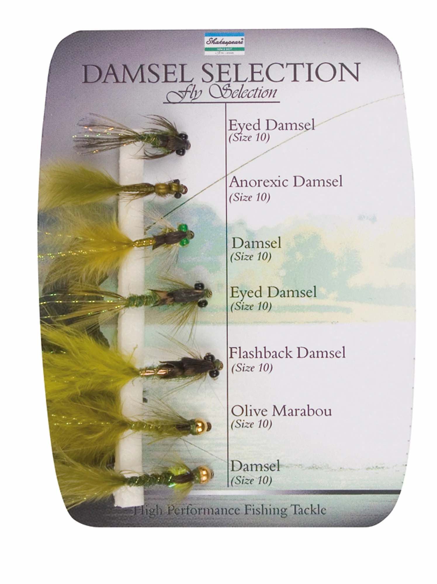 Shakespeare Fly Selection No.4 Damsel Selection 7pc 1 Shakespeare Fly Selection No.4 Damsel Selection 7pc
