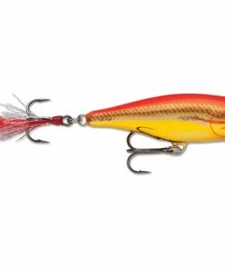 Rapala Skitter Pop Top Water Lure 37 Rapala Skitter Pop Top Water Lure -Glasgow Angling skitter pop steel gold fluorescent red sgfr